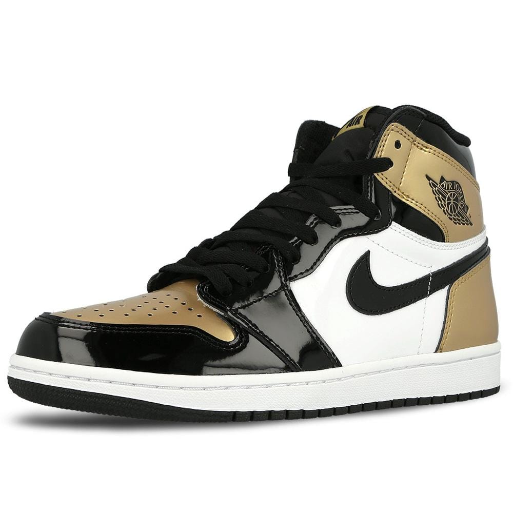 Air Jordan 1 Retro High OG NRG Gold Toe — UK 3 | EU 35.5 | US 3.5 — Top View