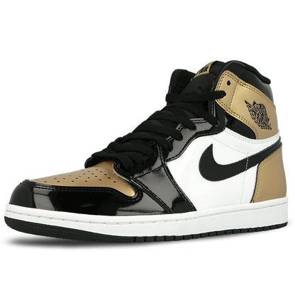 Air Jordan 1 Retro High OG NRG Gold Toe — UK 3 | EU 35.5 | US 3.5 — Top View