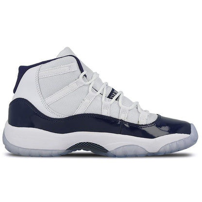 Air Jordan 11 Retro GS White-Midnight Navy  Win like 82 — UK 13.5 | EU 32 | US 1Y — Top View