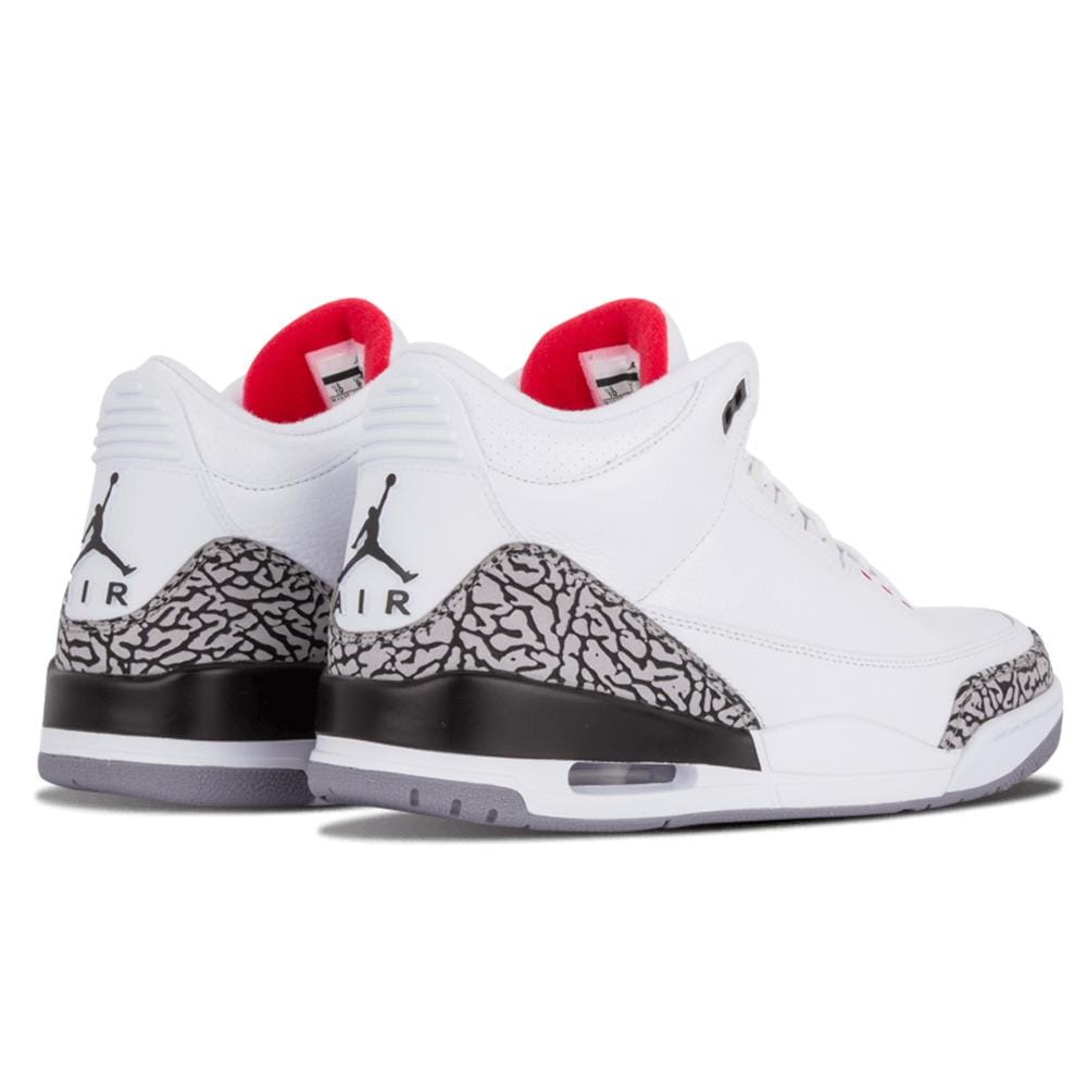 Air Jordan 3 Retro "White Cement" — UK 3 | EU 35.5 | US 3.5 — Back View