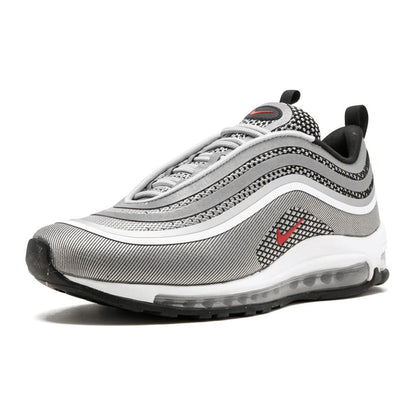 Nike Air Max 97 Ultra Metallic Silver-Varsity Red — UK 3 | EU 35.5 | US 3.5 — Top View