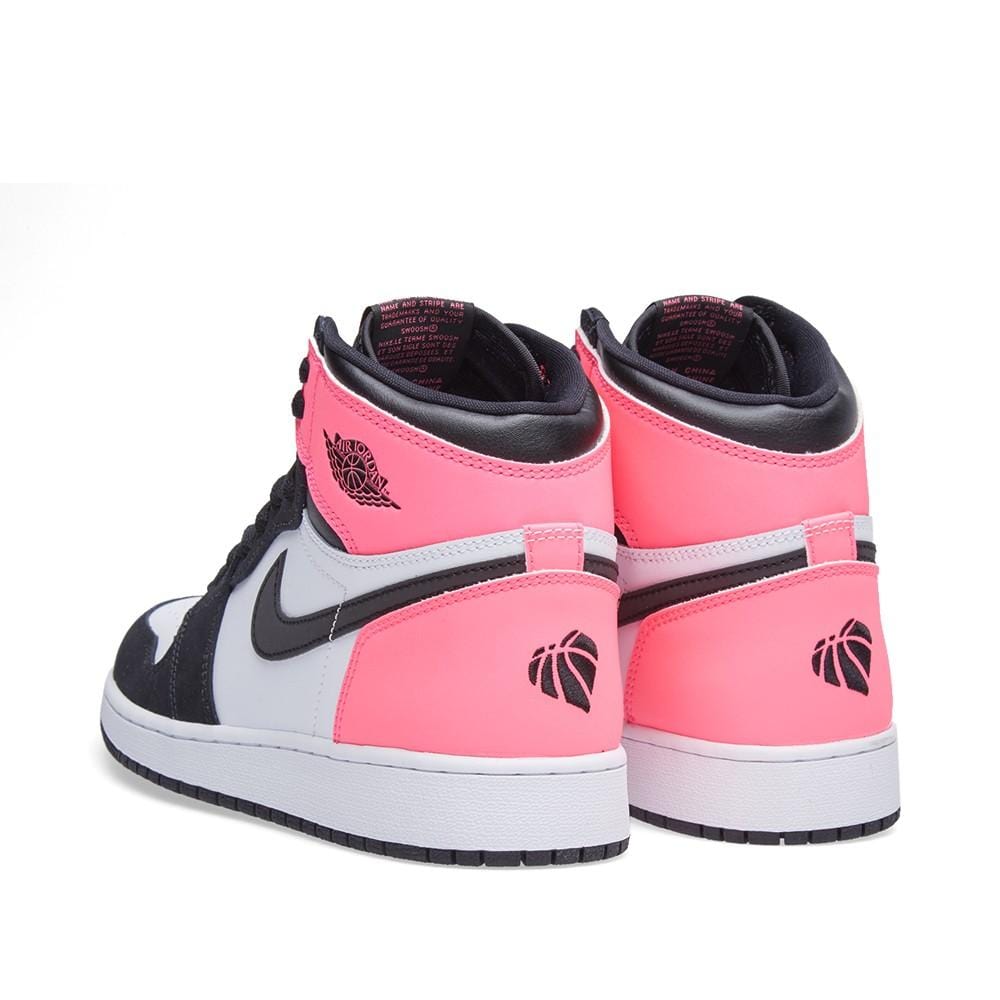 Air Jordan 1 Retro High OG GS 'Black Hyper Pink White' — Alternate View 7