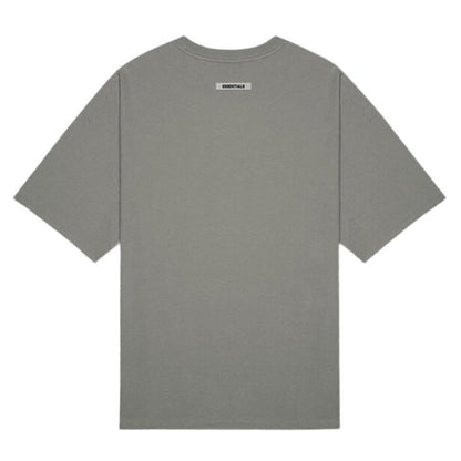 FEAR OF GOD ESSENTIALS 3D Silicon Applique Boxy T-Shirt Gray Flannel/Charcoal — XXS — Side View
