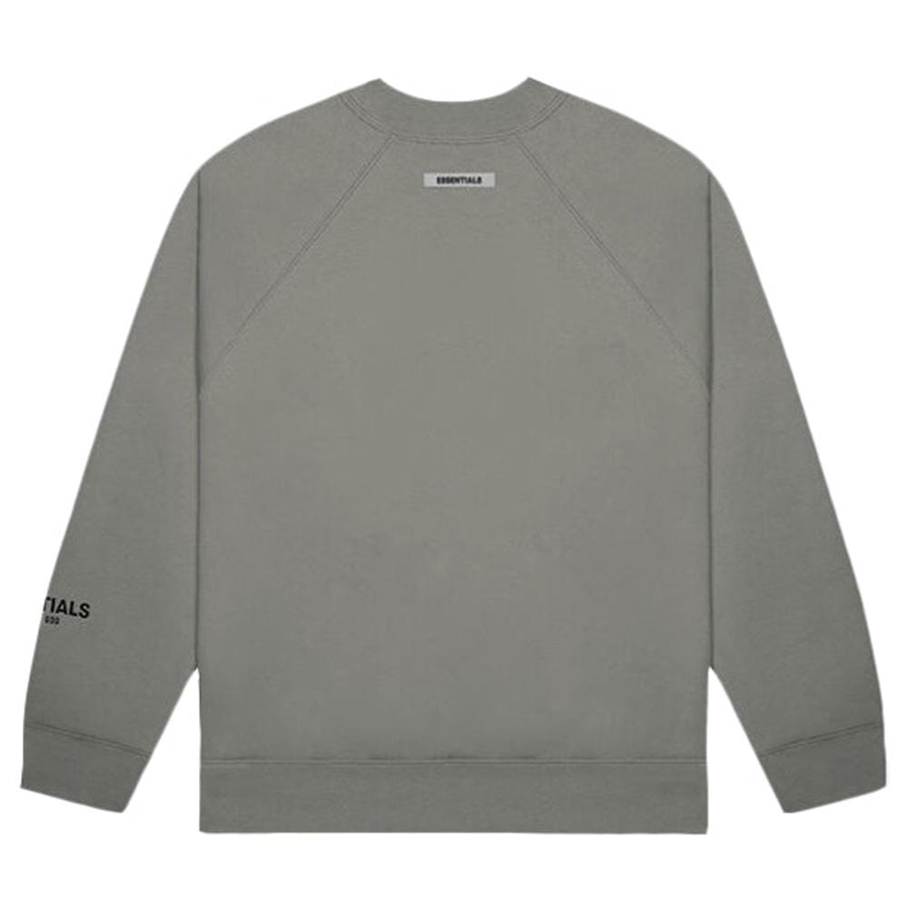FEAR OF GOD ESSENTIALS 3D Silicon Applique Crewneck Gray Flannel/Charcoal — XXS — Side View