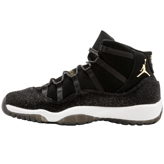 Air Jordan 11 HC Heiress GG Black-Metallic Gold — UK 3 | EU 35.5 | US 3.5 — Front View