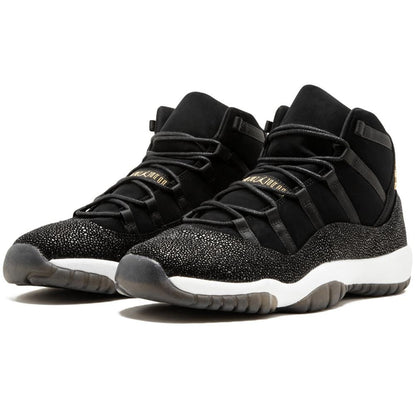 Air Jordan 11 HC Heiress GG Black-Metallic Gold — UK 3 | EU 35.5 | US 3.5 — Side View