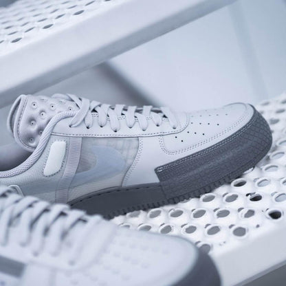 Nike Air Force 1 Type 'Grey Fog' — UK 3 | EU 35.5 | US 3.5 — Lifestyle View