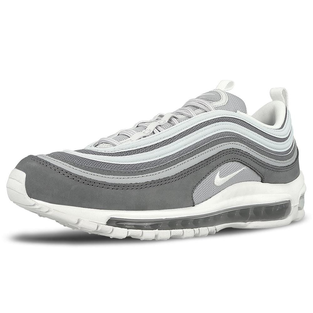 Nike Air Max 97 Premium Wolf Grey-Dark Grey — UK 3 | EU 35.5 | US 3.5 — Top View