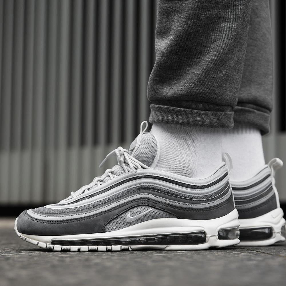 Nike Air Max 97 Premium Wolf Grey-Dark Grey — UK 3 | EU 35.5 | US 3.5 — Alternate View 8