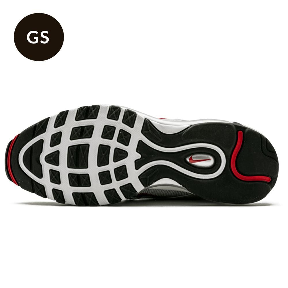Nike Air Max 97 GS QS Silver Bullet — UK 13.5 | EU 32 | US 1Y — Top View