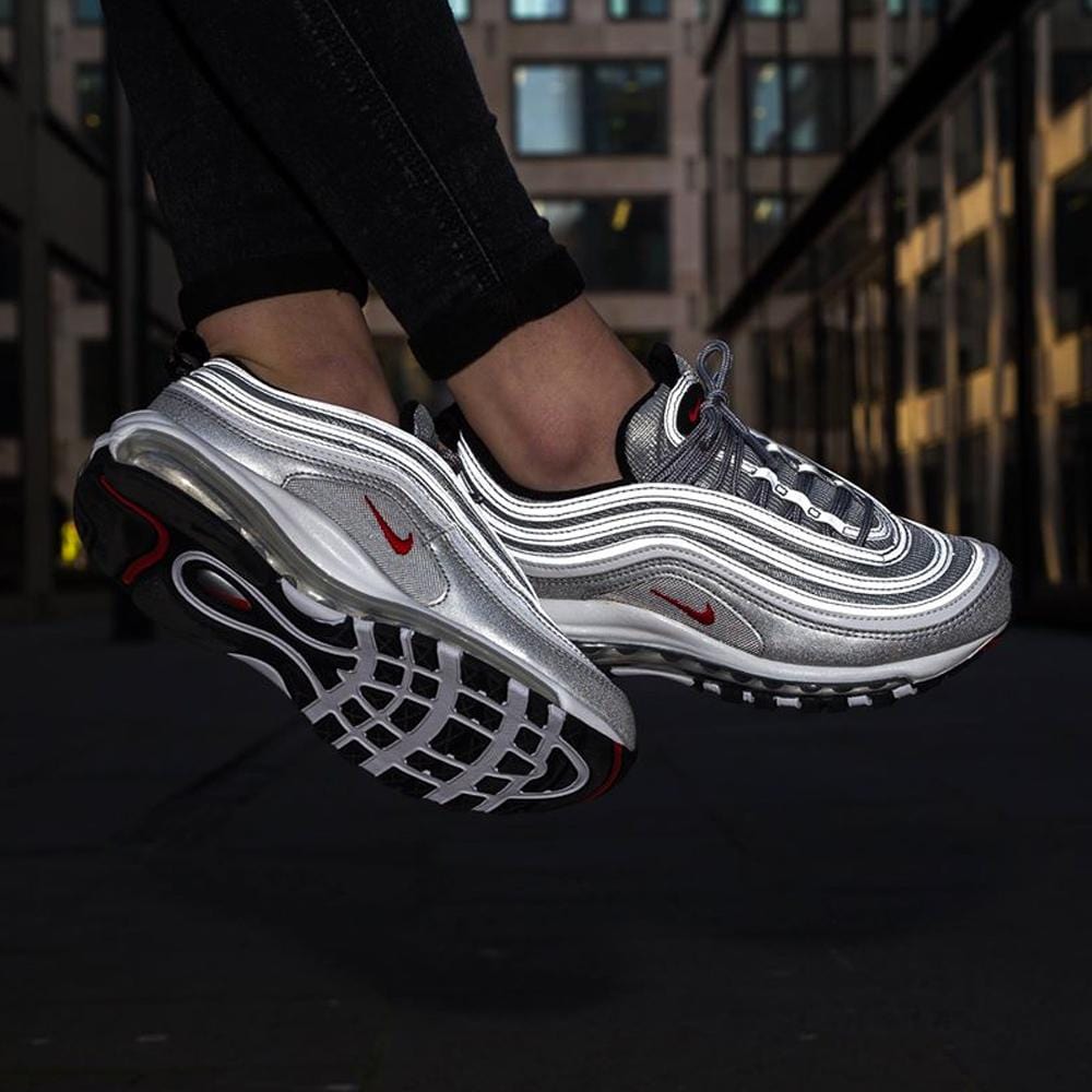 Nike Air Max 97 GS QS Silver Bullet — UK 13.5 | EU 32 | US 1Y — Side View