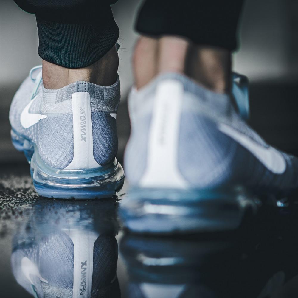 Nike Air Vapormax Flyknit Pure Platinum-White — UK 3 | EU 35.5 | US 3.5 — Back View