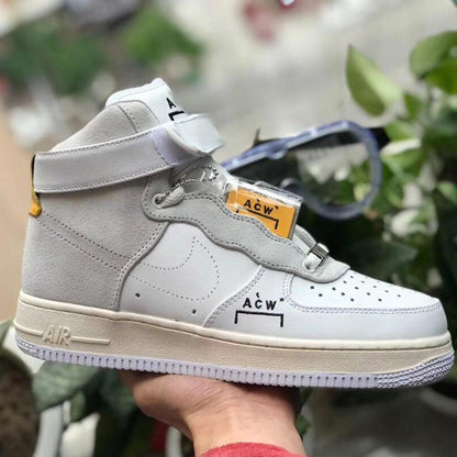 A-COLD-WALL X Nike Air Force 1 High "White-Grey" — UK 3 | EU 35.5 | US 3.5 — Lifestyle View