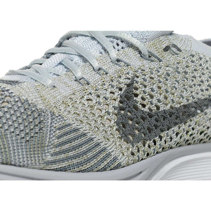 Nike Flyknit Racer Pure Platinum-Cool Grey — UK 3 | EU 35.5 | US 3.5 — Detail View