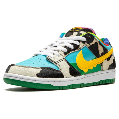 Ben & Jerry x Nike SB Dunk Low Chunky Dunky — UK 3 | EU 35.5 | US 3.5 — Top View