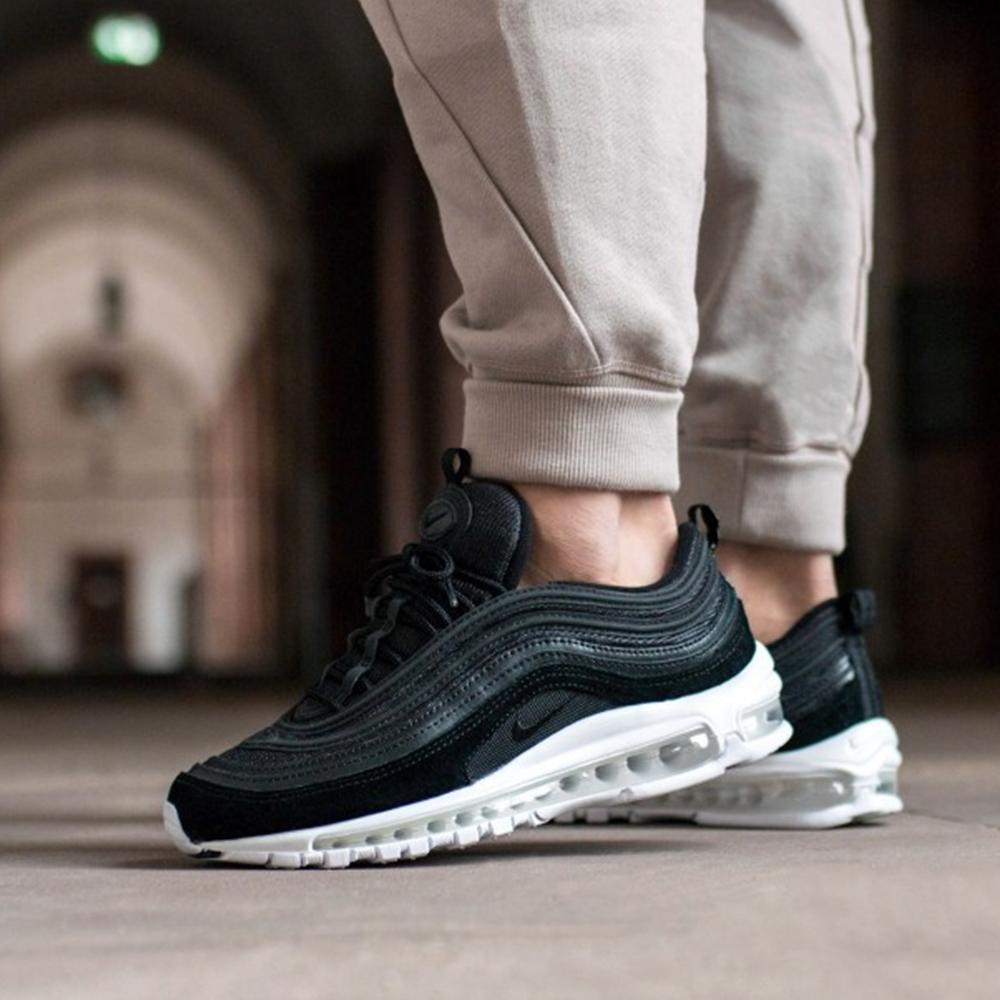 Nike Air Max 97 (Black - Black - White) — UK 3 | EU 35.5 | US 3.5 — Detail View