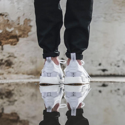 adidas NMD_R1 Primeknit Footwear White-Gum — UK 3.5 | EU 36 | US 4 — Back View