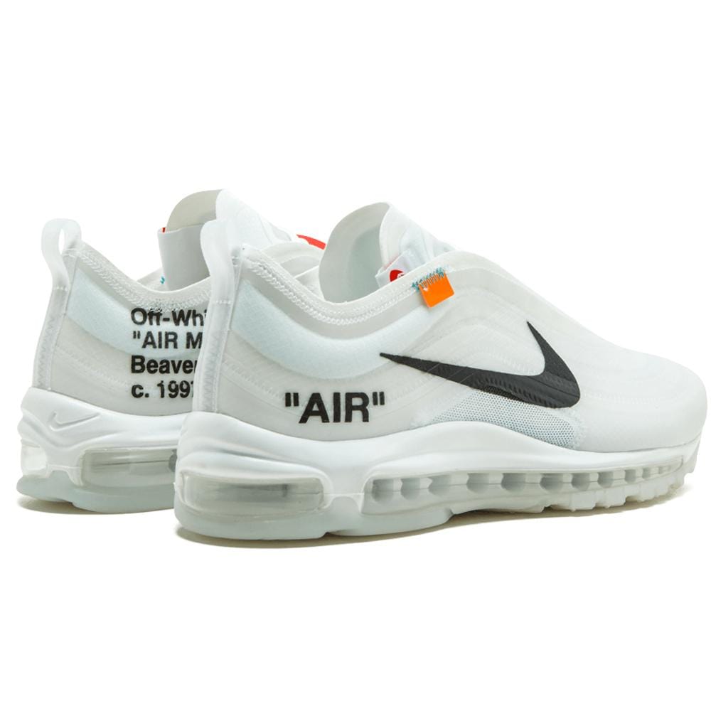 OFF-WHITE x Nike Air Max 97 OG - White — UK 3 | EU 35.5 | US 3.5 — Back View
