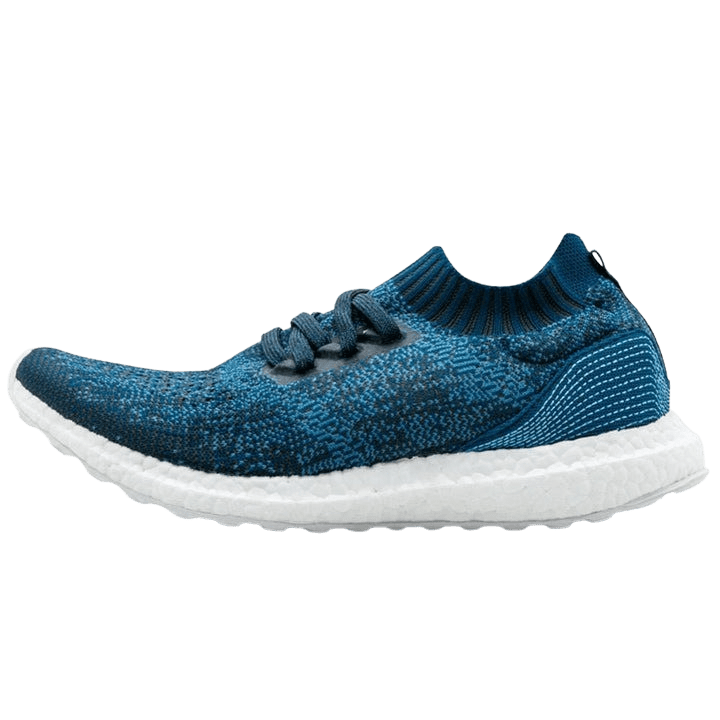 Parley x adidas Ultra Boost Uncaged Legend Blue — UK 3.5 | EU 36 | US 4 — Front View