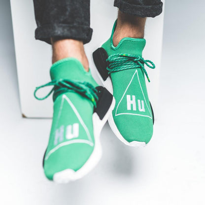Pharrell Williams x adidas Originals NMD Human Race  Green — UK 3.5 | EU 36 | US 4 — Side View