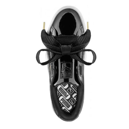 Puma Basket Heart 'Black' — UK 3 | EU 35.5 | US 5.5 — Top View