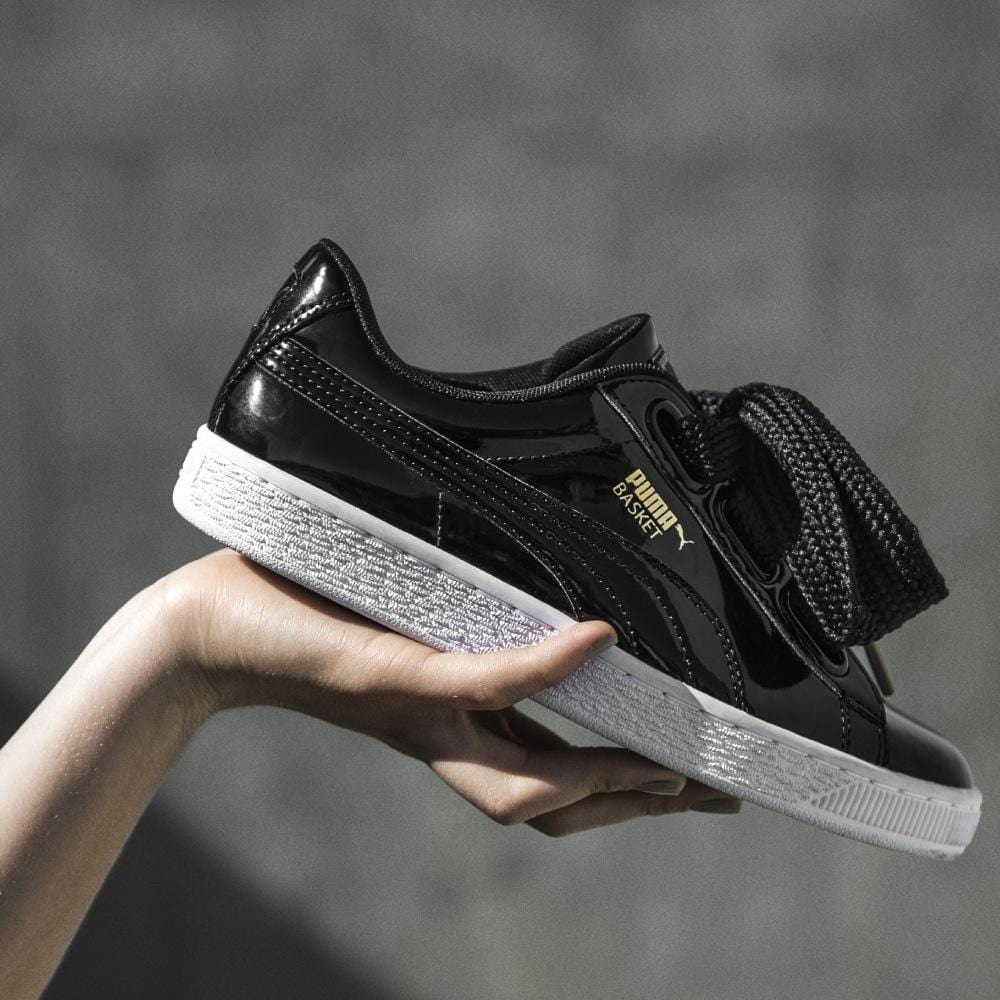 Puma Basket Heart 'Black' — UK 3 | EU 35.5 | US 5.5 — Alternate View 8