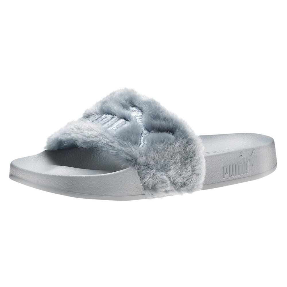 Puma Leadcat Fenty Fur Slide Quarry by Rihanna — UK 3 | EU 35.5 | US 5.5 — Alternate View 7