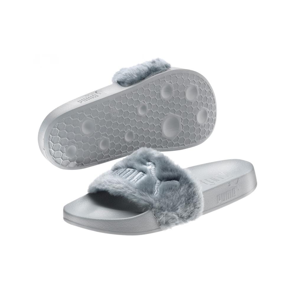 Puma Leadcat Fenty Fur Slide Quarry by Rihanna — UK 3 | EU 35.5 | US 5.5 — Top View