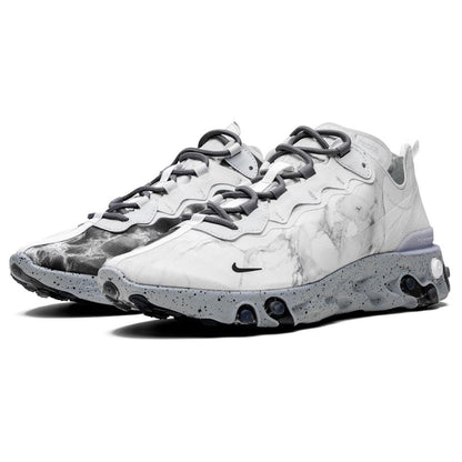 Kendrick Lamar x React Element 55 'Pure Platinum' — UK 3 | EU 35.5 | US 3.5 — Side View