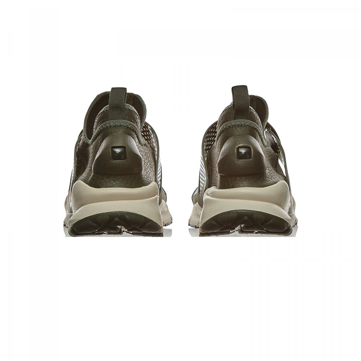 Nike x Stone Island Sock Dart Mid - Sequoia & Light Orewood — UK 3 | EU 35.5 | US 3.5 — Top View