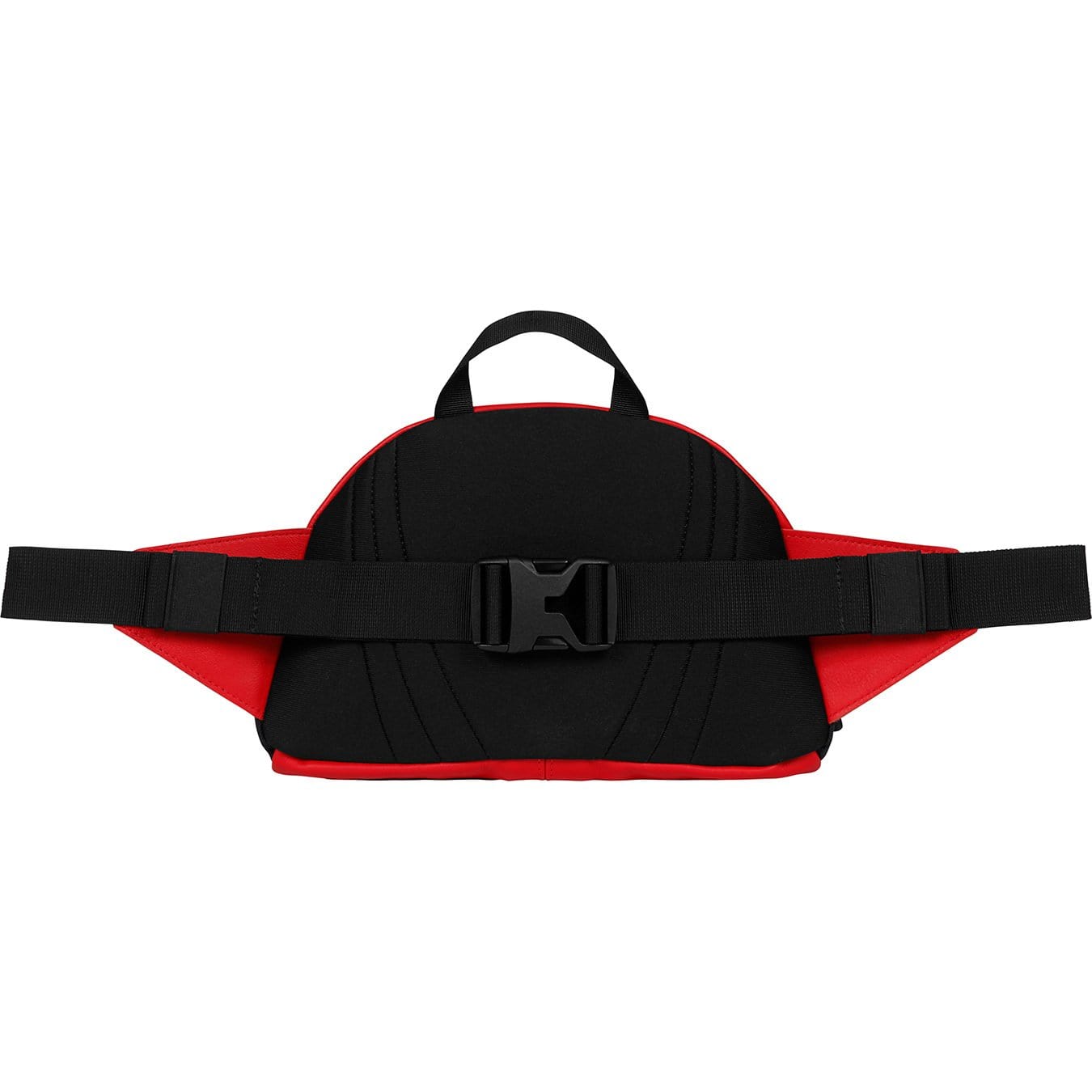 Supreme-The North Face Leather Roo II Lumbar Pack - Red — Back View