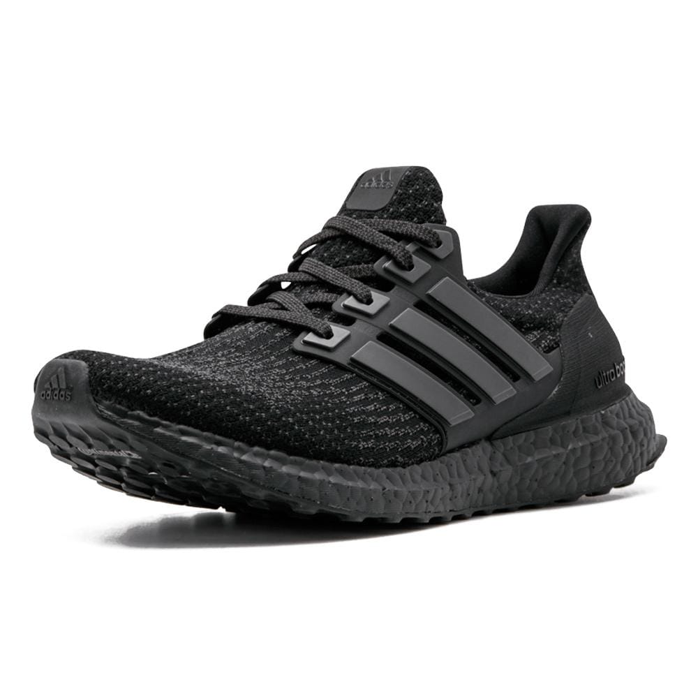 Adidas UltraBoost 3.0 "Matte Black" — UK 3.5 | EU 36 | US 4 — Top View